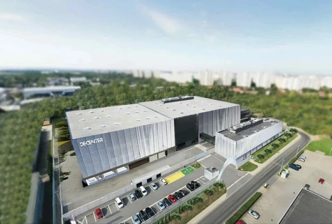 Phối cảnh mô hình dự kiến trung tâm Dữ liệu AIDC DeCenter với vốn đầu tư 200 triệu USD tại Khu công nghệ cao Đà Nẵng. Ảnh: DeCenter