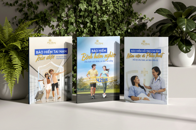 Bộ ba sản phẩm bảo hiểm bán kèm của Phú Hưng Life. Ảnh: Phú Hưng Life
