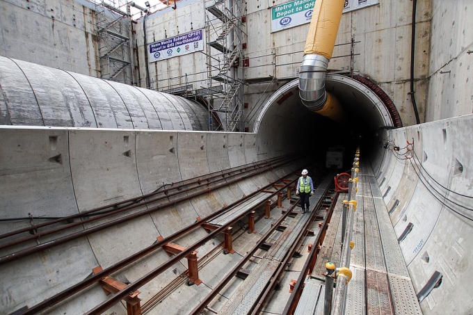 Ống thép luồn dây điện EMT của đơn vị được chọn thi công dự án Metro Manila. Ảnh: Cát Vạn Lợi