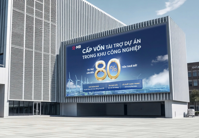MB tài trợ tới 80% tiền thuê đất cho khách hàng đầu tư dự án trong khu công nghiệp. Ảnh: MB