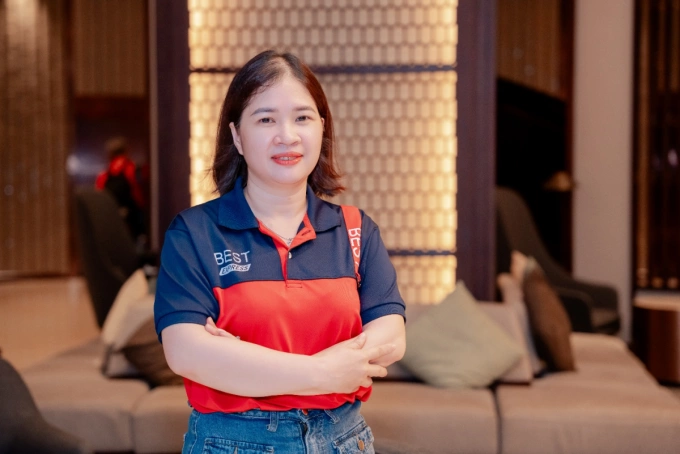 Chị Lê Thị Trung An, một trong những chủ bưu cục tiêu biểu của khu vực miền Trung. Ảnh: BEST Express