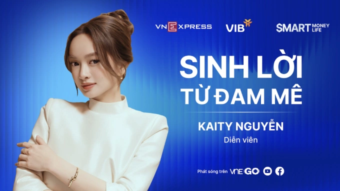Kaity Nguyễn là khách mời đầu tiên tại vodcast Smart Money, Smart Life - Dẫn đầu xu thế sinh lời. Ảnh: NVCC