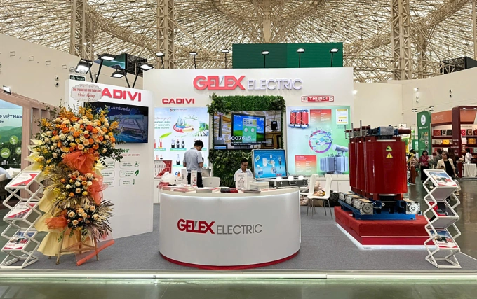Gian hàng trưng bày Gelex Electric tại Hội chợ Mùa thu năm 2025. Ảnh: Gelex Electric