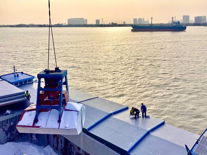 Các lô hàng xuất khẩu của doanh nghiệp. Ảnh: PVCFC