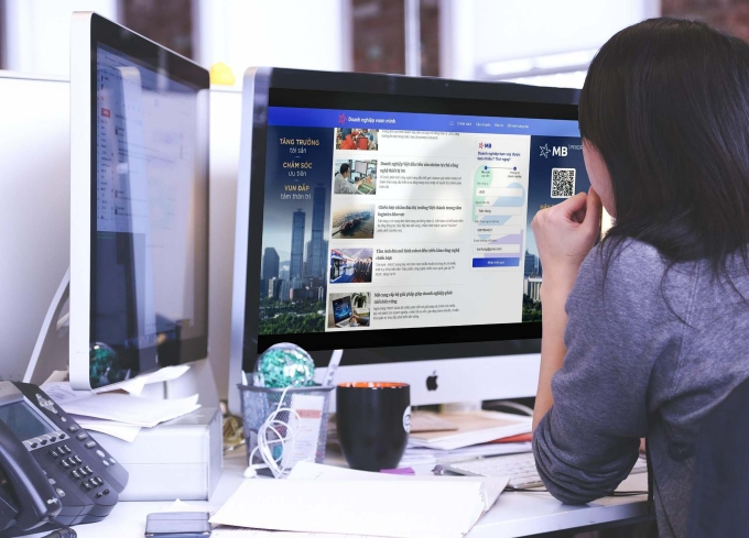 Giao diện kết quả kiểm tra hạn mức, lãi suất theo các gói vay từ MB. Ảnh: Thái Anh