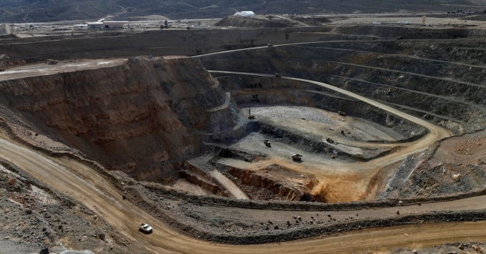 Mỏ đất hiếm MP Materials đang khai thác tại Mountain Pass, California (Mỹ). Ảnh: Reuters