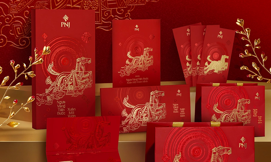 PNJ thể hiện khát vọng tiến bước qua bao bì Xuân 2026