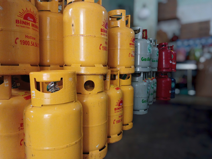 Cửa hàng gas ở phường An Hội Đông, TP HCM. Ảnh: Thi Hà