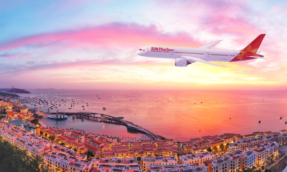 Sun PhuQuoc Airways sắp mở đường bay đến 7 thị trường quốc tế