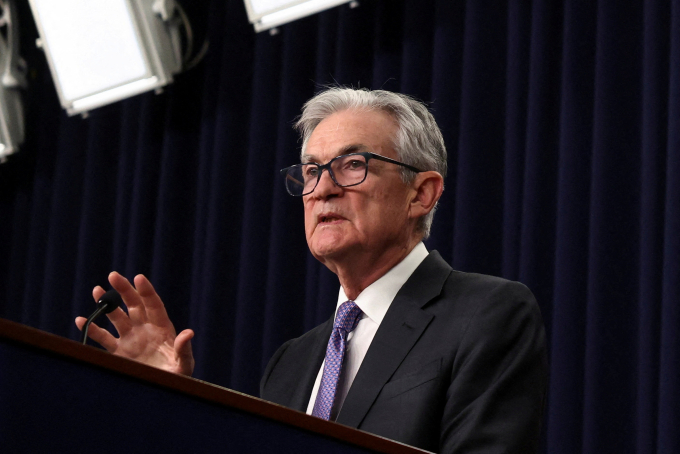 Chủ tịch Fed Jerome Powell phát biểu tại Washington, Mỹ ngày 10/12/2025. Ảnh: Reuters