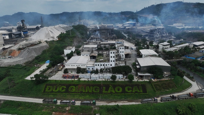 Công ty Cổ phần Tập đoàn Hóa chất Đức Giang được đặt tại khu công nghiệp Tằng Loỏng (xã Tằng Loỏng, tỉnh Lào Cai). Ảnh: Ngọc Thành