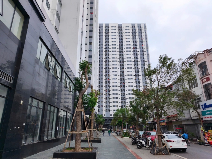 Dự án nhà ở xã hội của Công ty Hoàng Huy tại phường Gia Viên, TP Hải Phòng. Ảnh Lê Tân