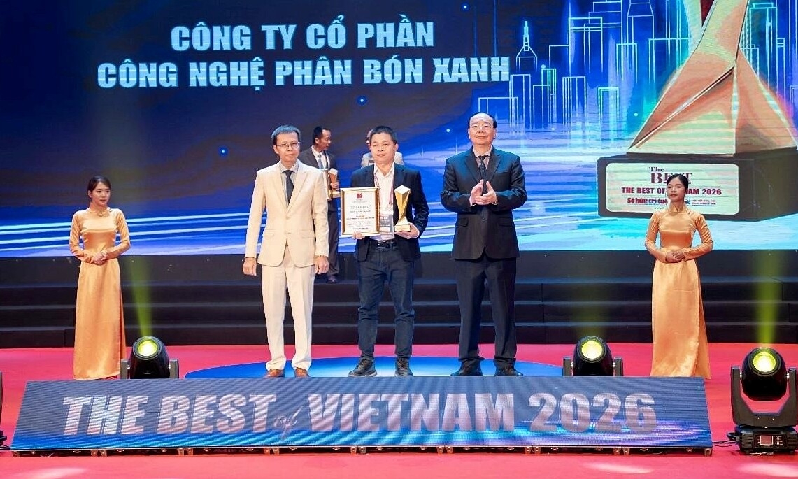 Phân bón hữu cơ Greenma được vinh danh tại The Best of Vietnam 2026