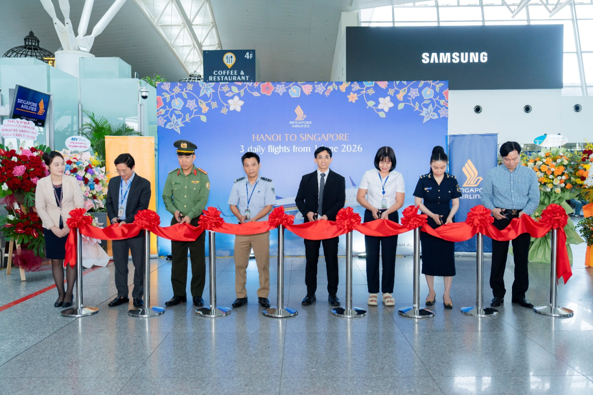 Singapore Airlines tăng tần suất khai thác chuyến bay Hà Nội - Singapore