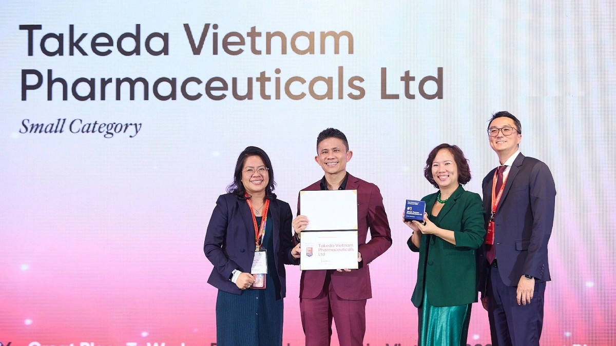 Takeda Việt Nam được vinh danh "Nơi làm việc tốt nhất" năm 2026