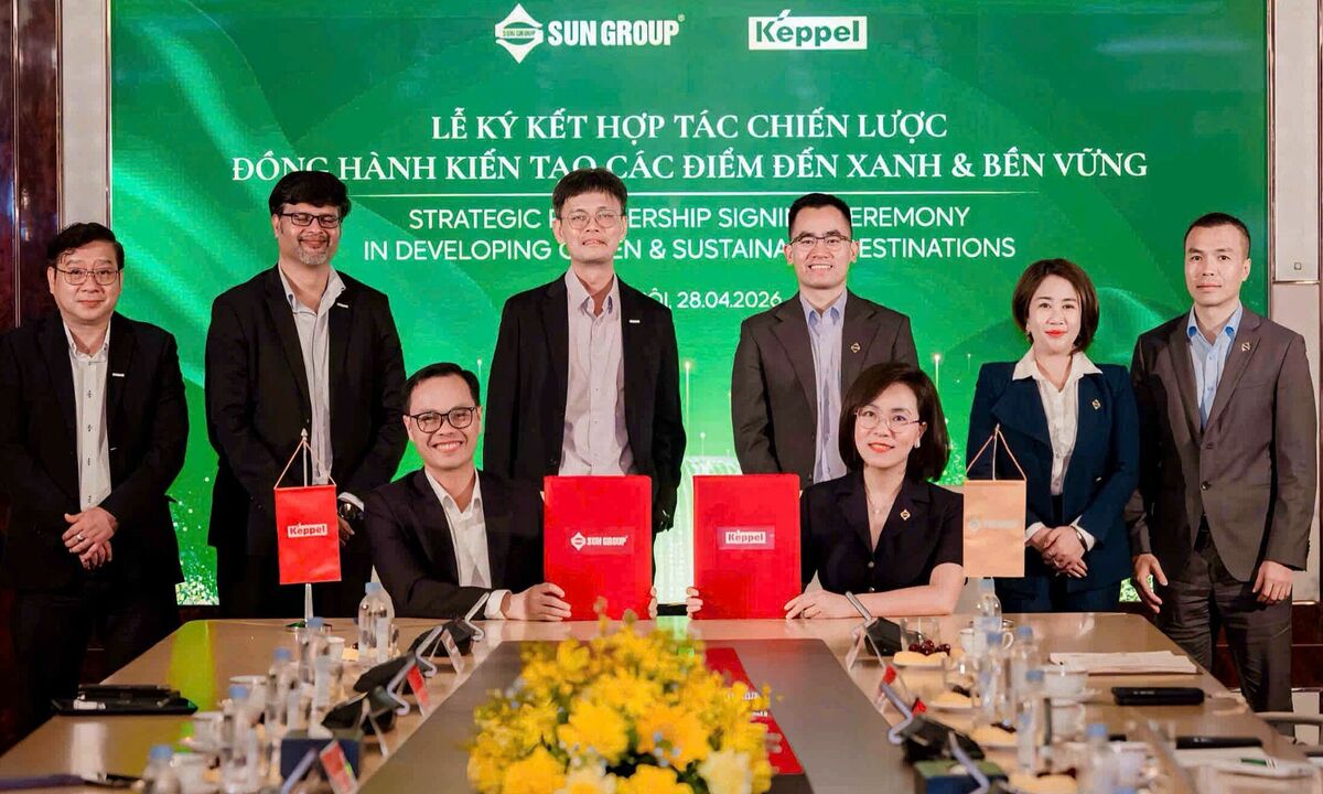 Keppel và Sun Group hợp tác nghiên cứu hạ tầng năng lượng bền vững