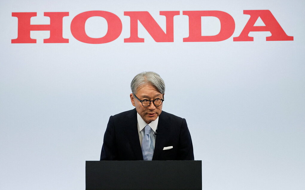 Tổng giám đốc Honda Toshihiro Mibe tại sự kiện ở Tokyo, Nhật Bản ngày 14/5. Ảnh: Reuters