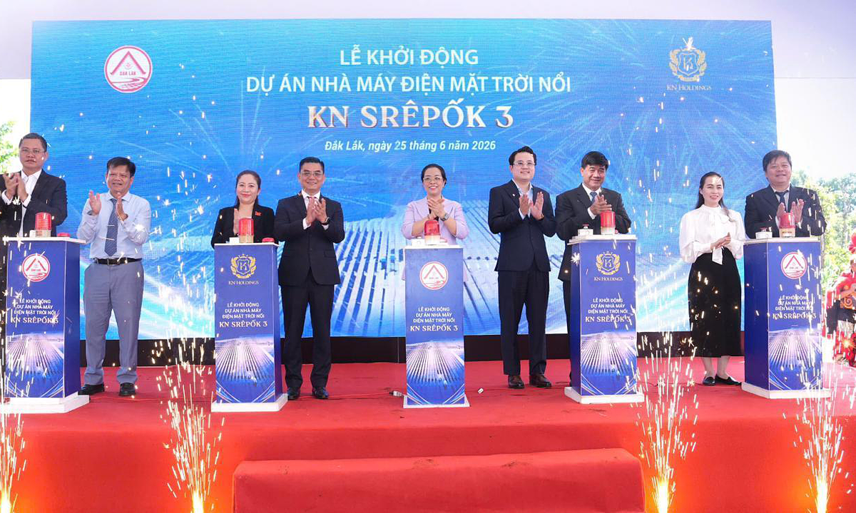 KN Holdings khởi động dự án điện mặt trời nổi 360 ha