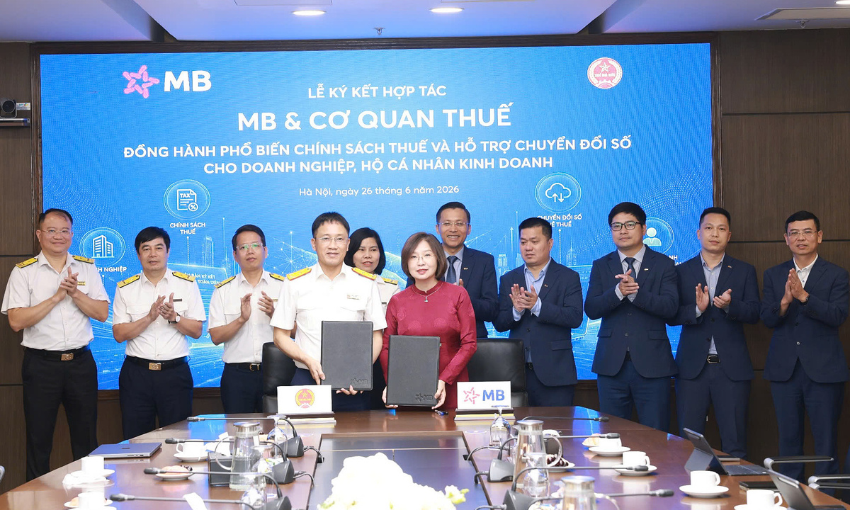 MB kết nối mạng lưới với 33 cơ quan thuế địa phương