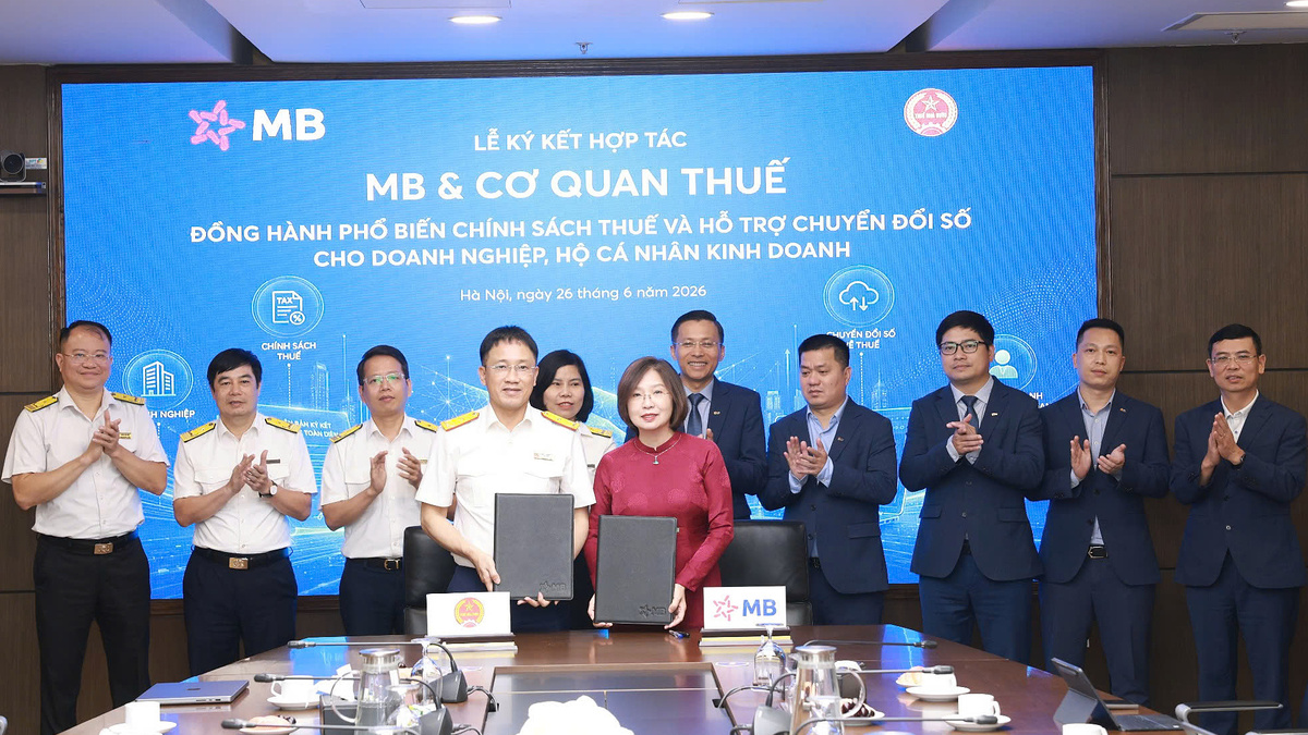 MB kết nối mạng lưới với 33 cơ quan thuế địa phương