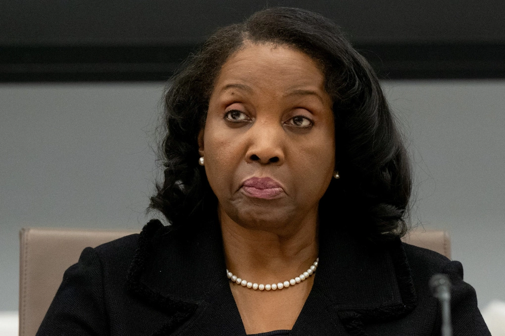 Fed Governor Lisa Cook at Washington meeting, June 2025. Photo: AFP