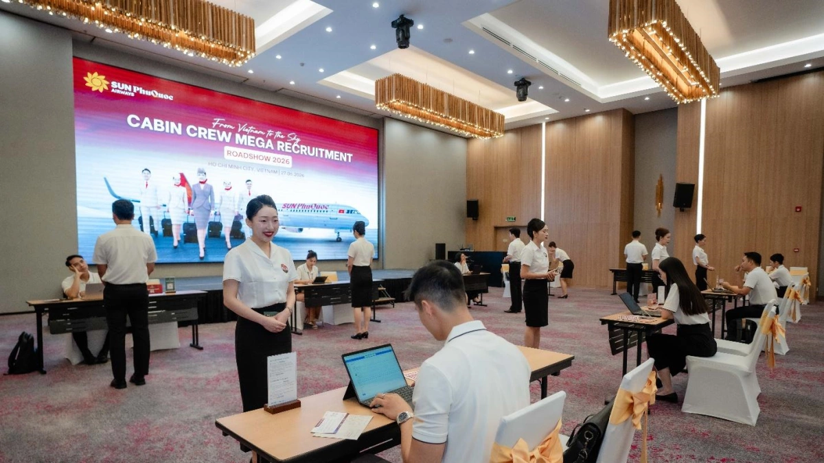 Sun PhuQuoc Airways thu hút ứng viên từ nhiều quốc gia tuyển dụng