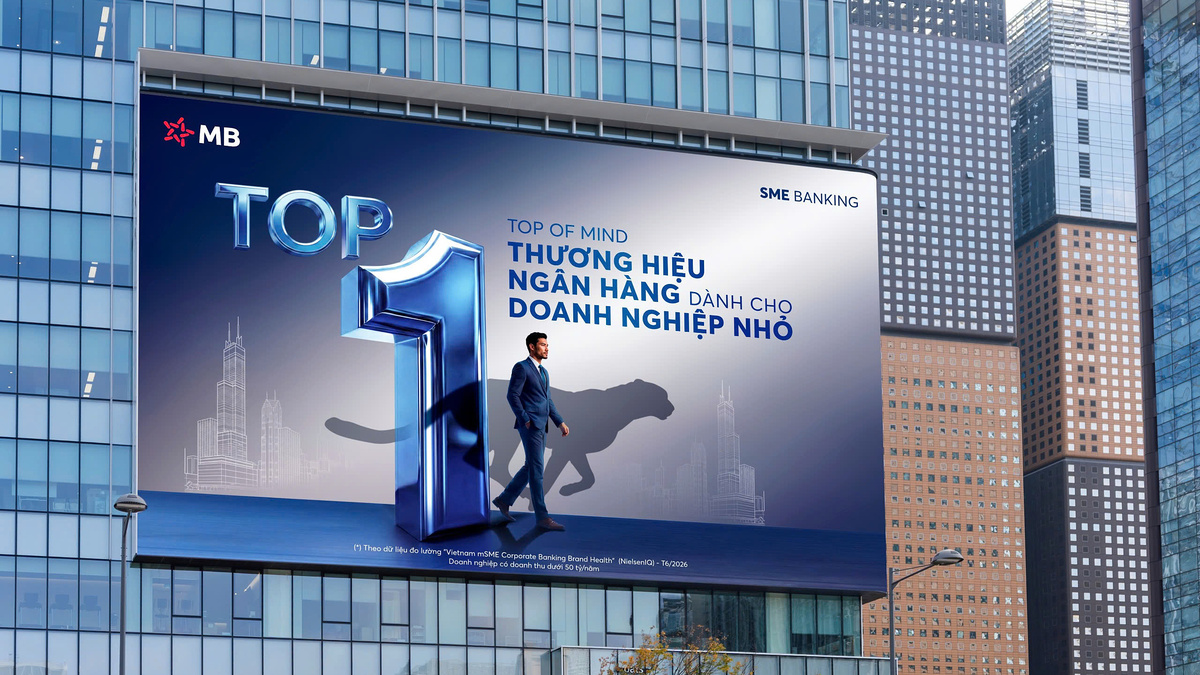 MB dẫn đầu chỉ số nhận biết đầu tiên ở nhóm doanh nghiệp nhỏ