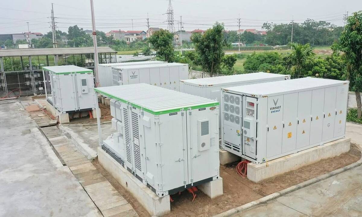 Hệ thống pin lưu trữ năng lượng VinEnergo được triển khai tại Hà Nội