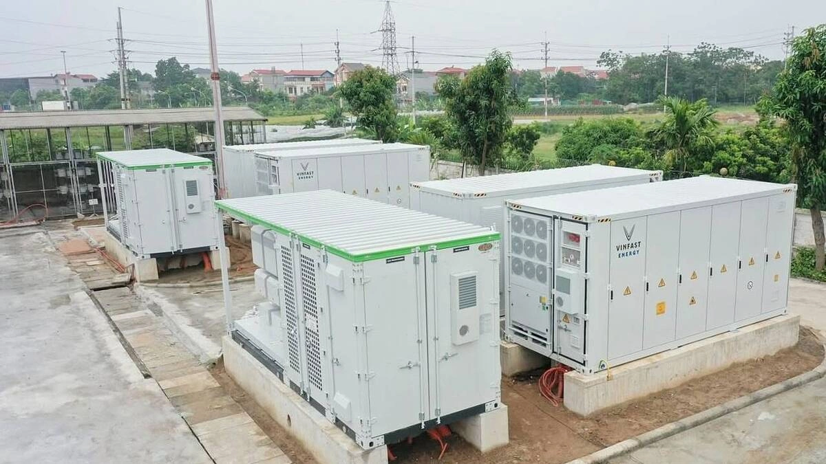 Hệ thống pin lưu trữ năng lượng VinEnergo được triển khai tại Hà Nội