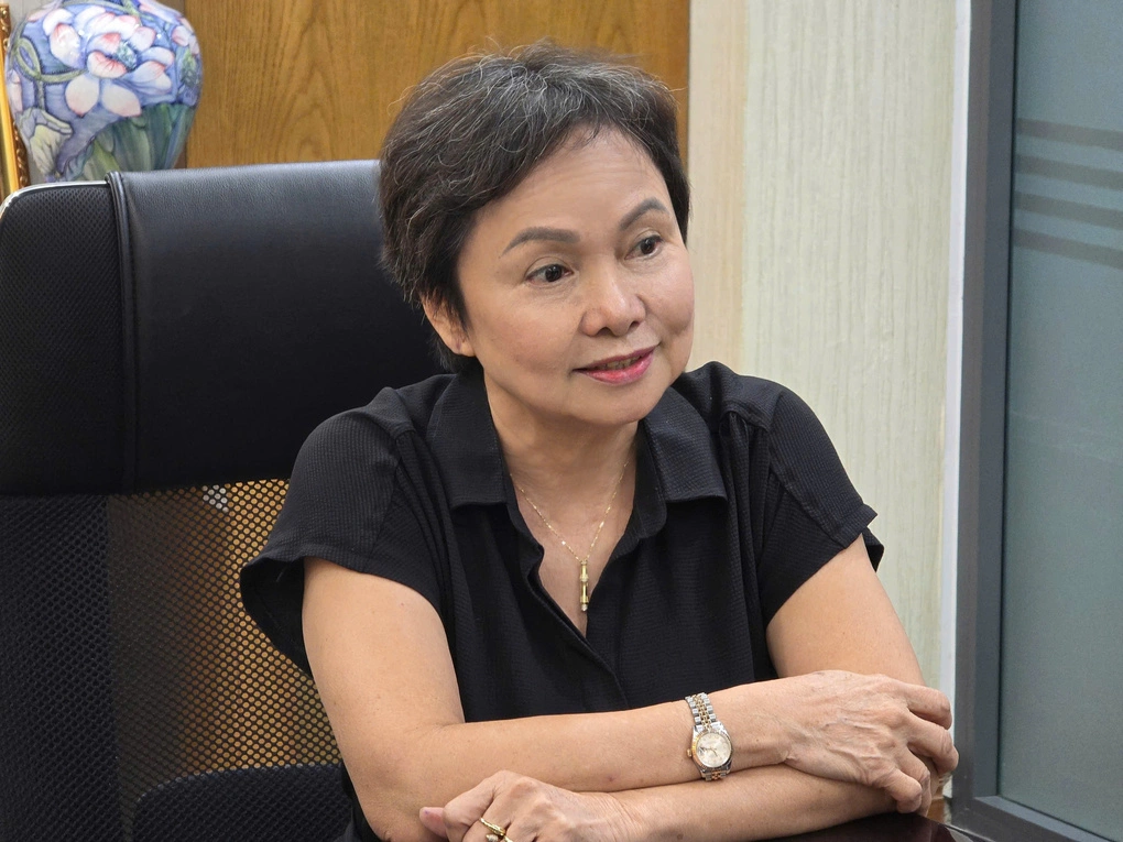 Bà Cao Thị Ngọc Dung, Chủ tịch Hội đồng quản trị PNJ, trong buổi họp báo ngày 21/7. Ảnh: Tất Đạt