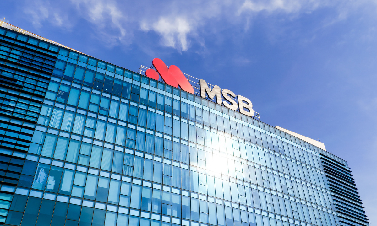 MSB báo lãi trước thuế 3.423 tỷ đồng nửa đầu năm, tăng 7,9%