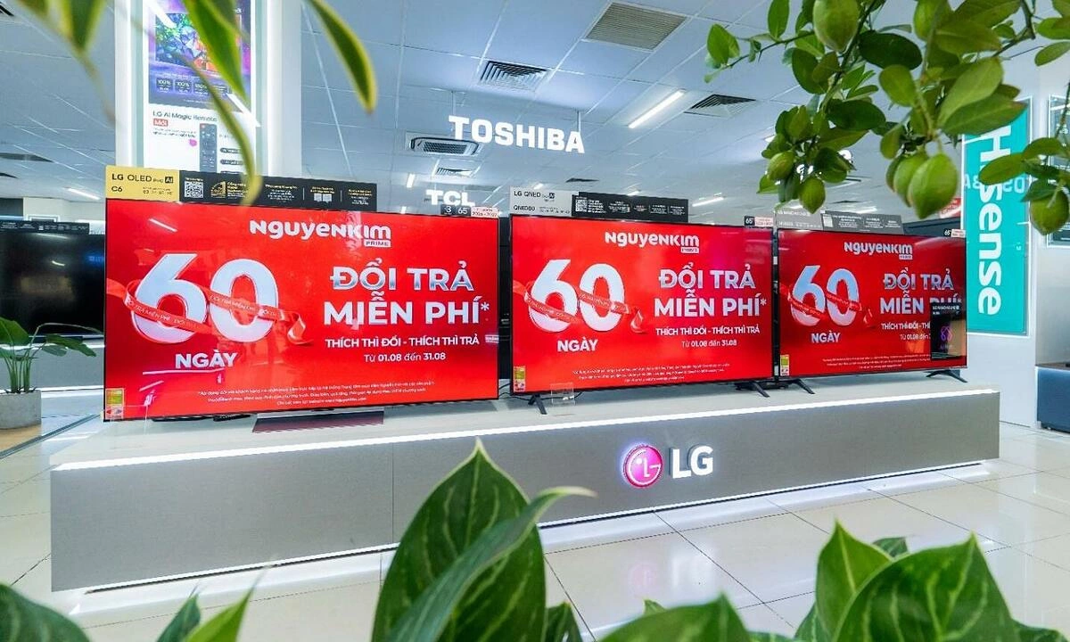 Nguyễn Kim miễn phí đổi trả trong 60 ngày