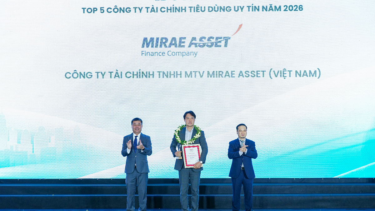 Mirae Asset vào "Top 5 công ty tài chính uy tín 2026"