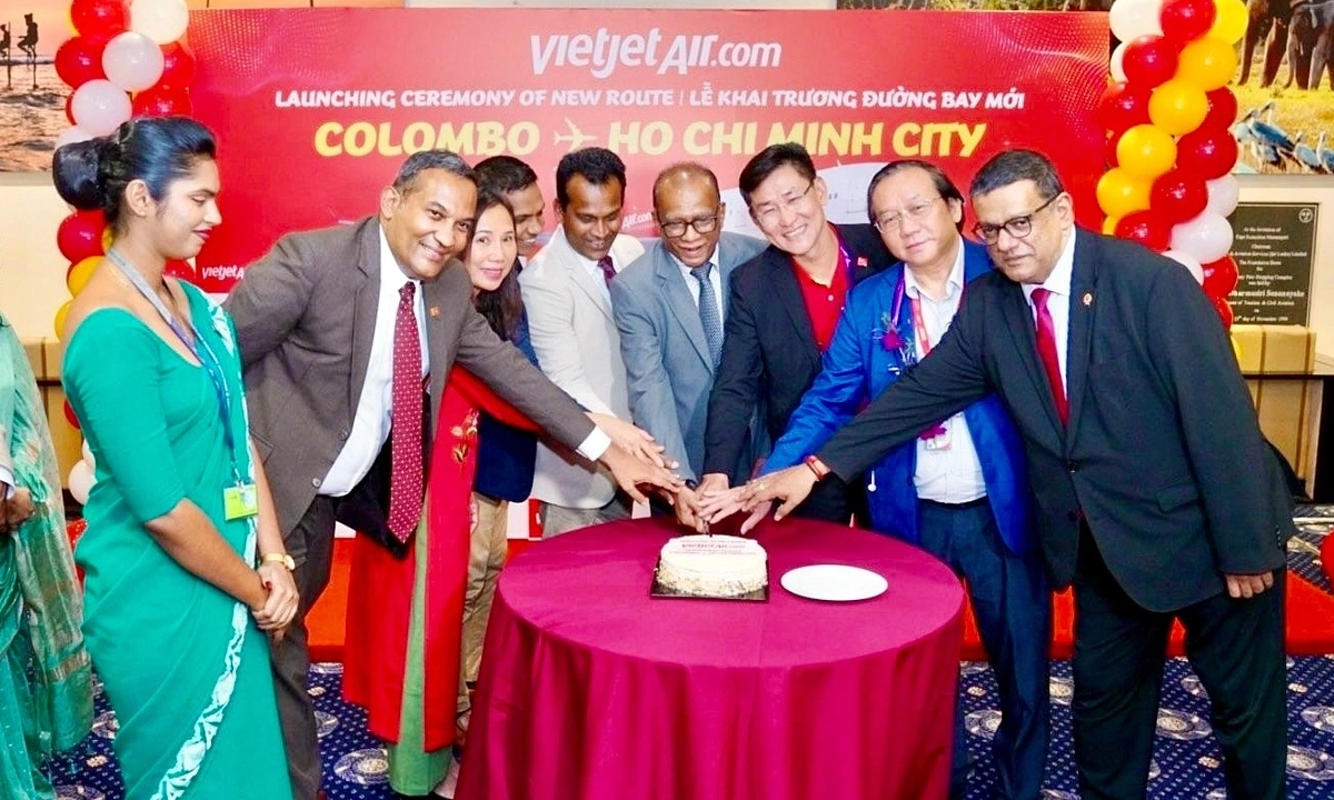 Vietjet khai trương đường bay TP HCM - Colombo