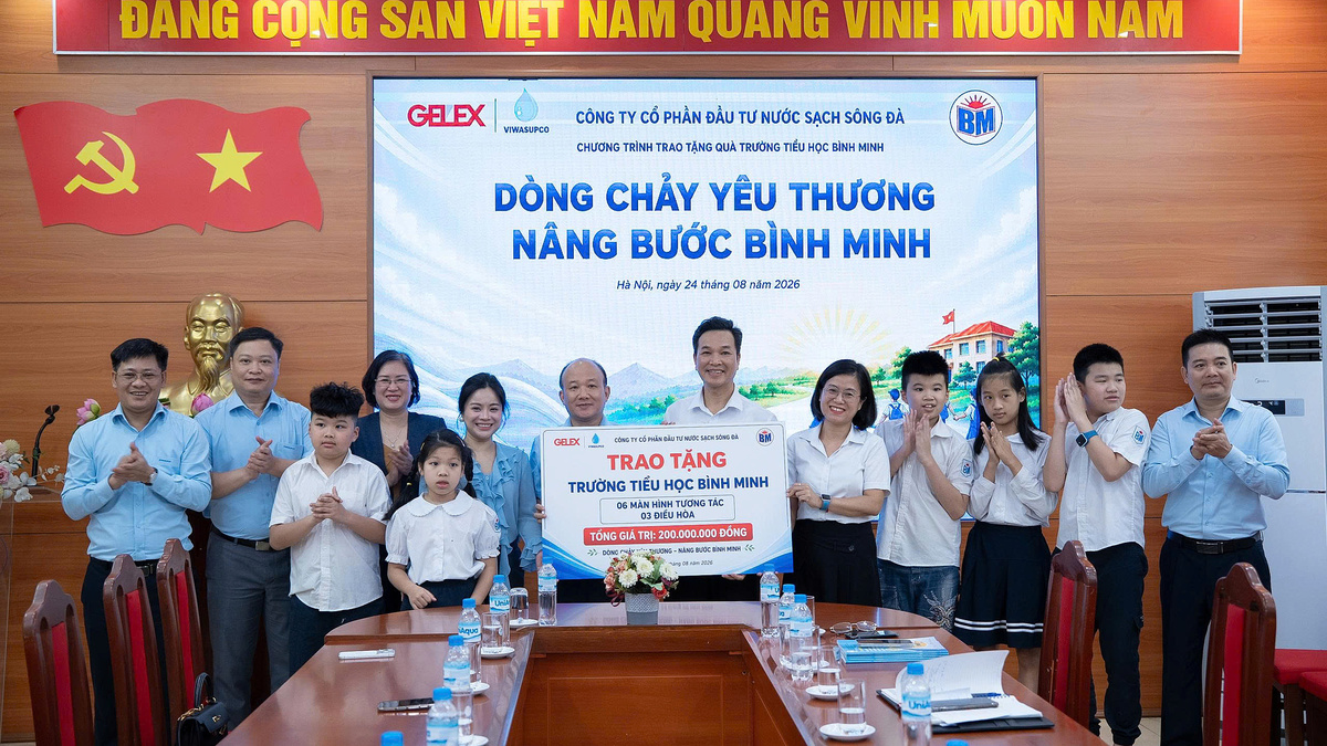 Viwasupco tặng thiết bị giáo dục cho mô hình giáo dục trẻ đặc biệt