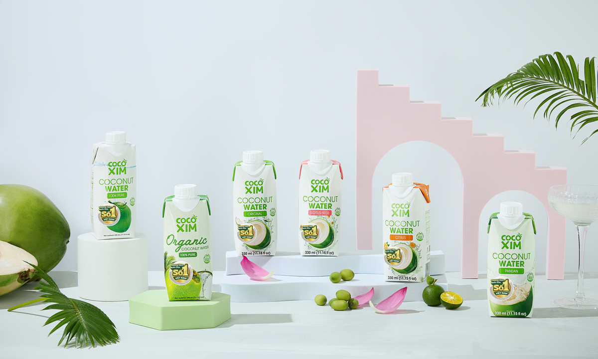 Cocoxim được ghi nhận là 'thương hiệu nước dừa bán chạy nhất Việt Nam 2025'