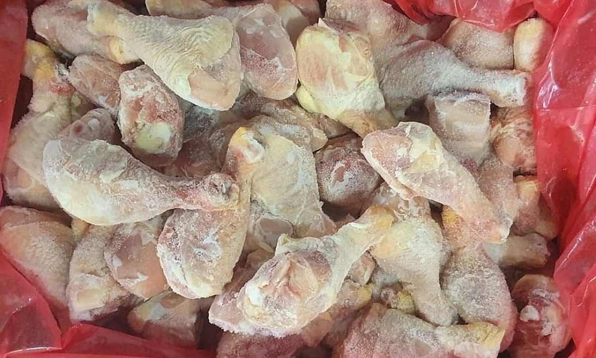 Giá thịt gà, phụ phẩm nhập khẩu bình quân 26.500 đồng/kg trong 7 tháng
