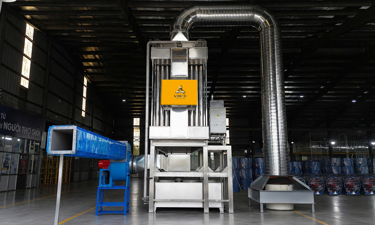 Hệ xử lý khí bụi nhà máy công nghệ tĩnh điện ướt WESP