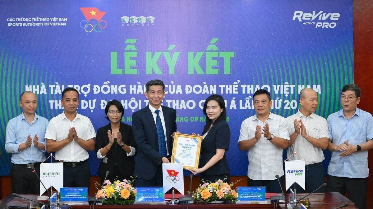 Revive đồng hành với đoàn thể thao Việt Nam tại ASIAD 20