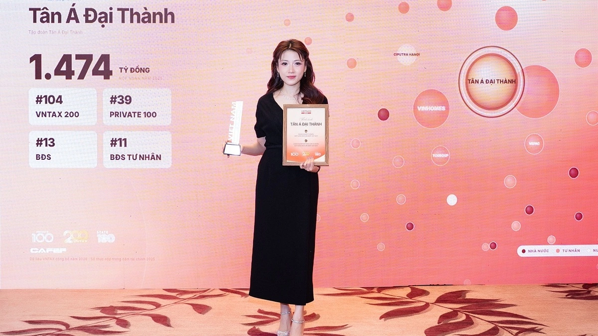Tân Á Đại Thành vào Top 100 doanh nghiệp nộp ngân sách lớn