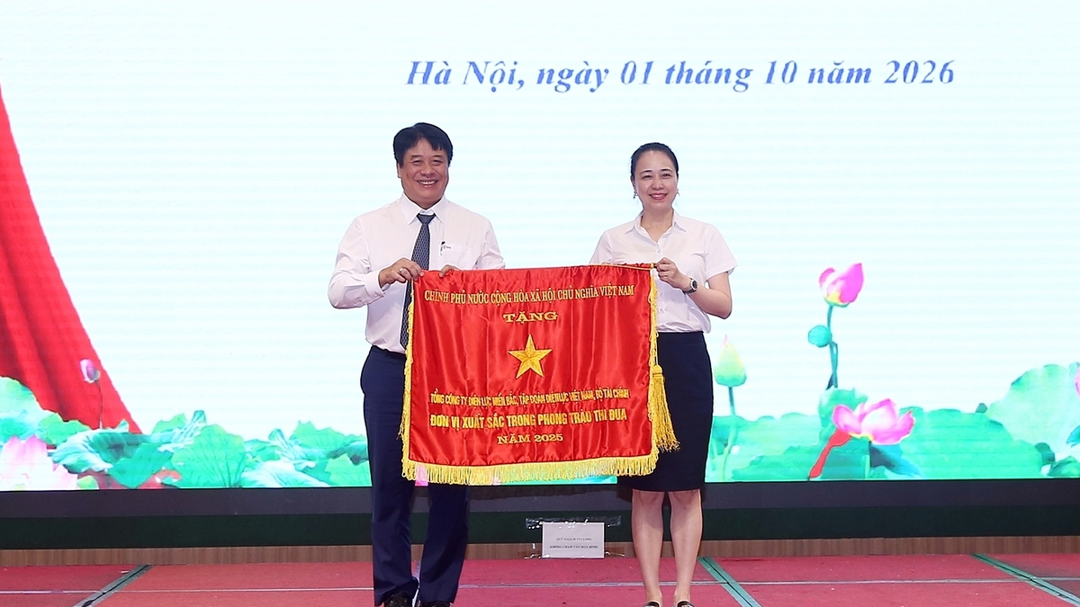 EVNNPC nhận cờ thi đua của Chính phủ