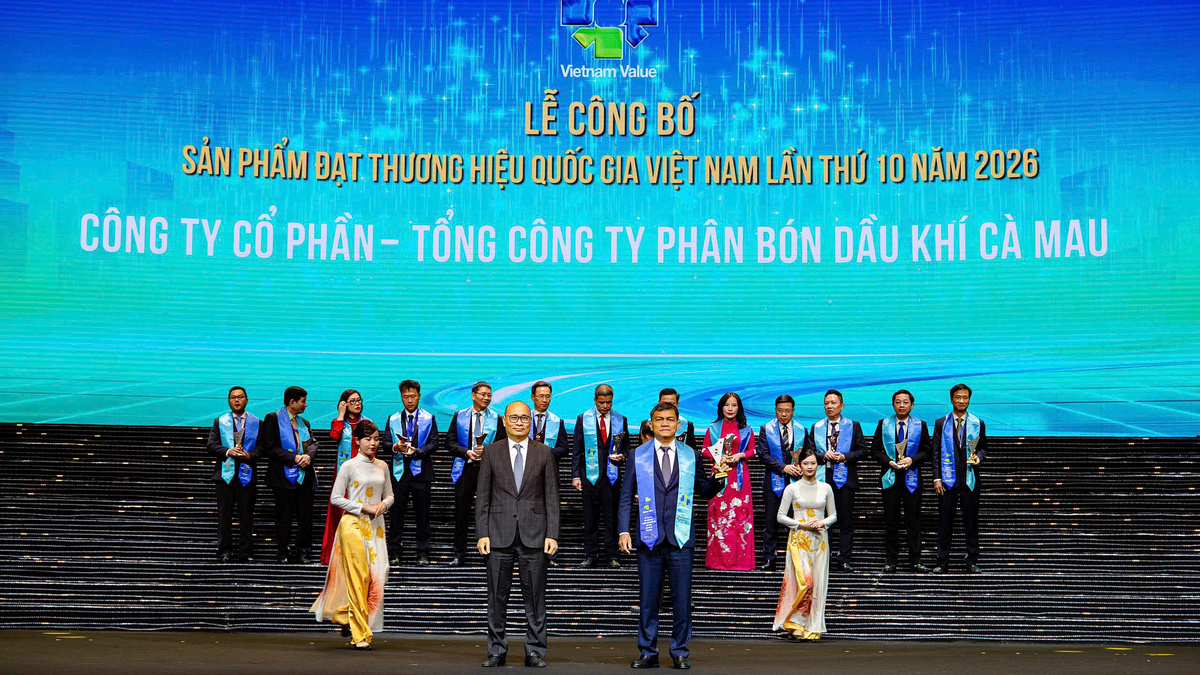 Hai sản phẩm chủ lực của Phân Bón Cà Mau đạt Thương hiệu quốc gia