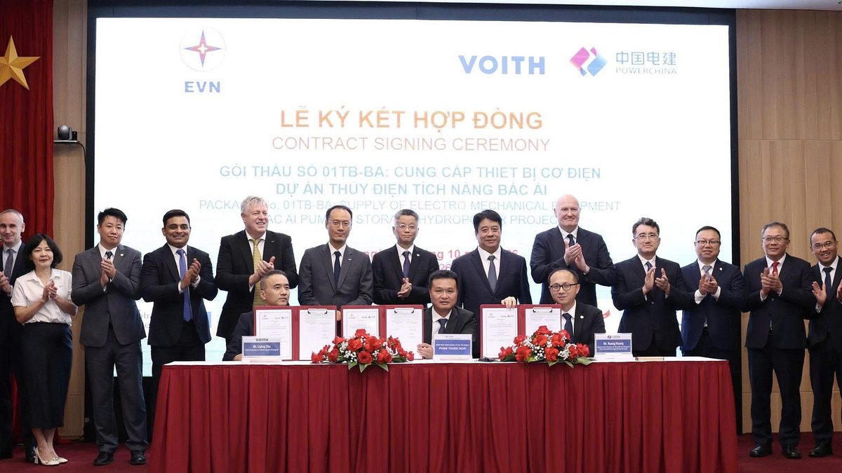 EVN hợp tác liên danh quốc tế tại dự án thủy điện tích năng Bác Ái
